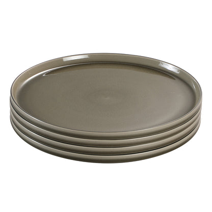Service de 4 assiettes plates Greeny