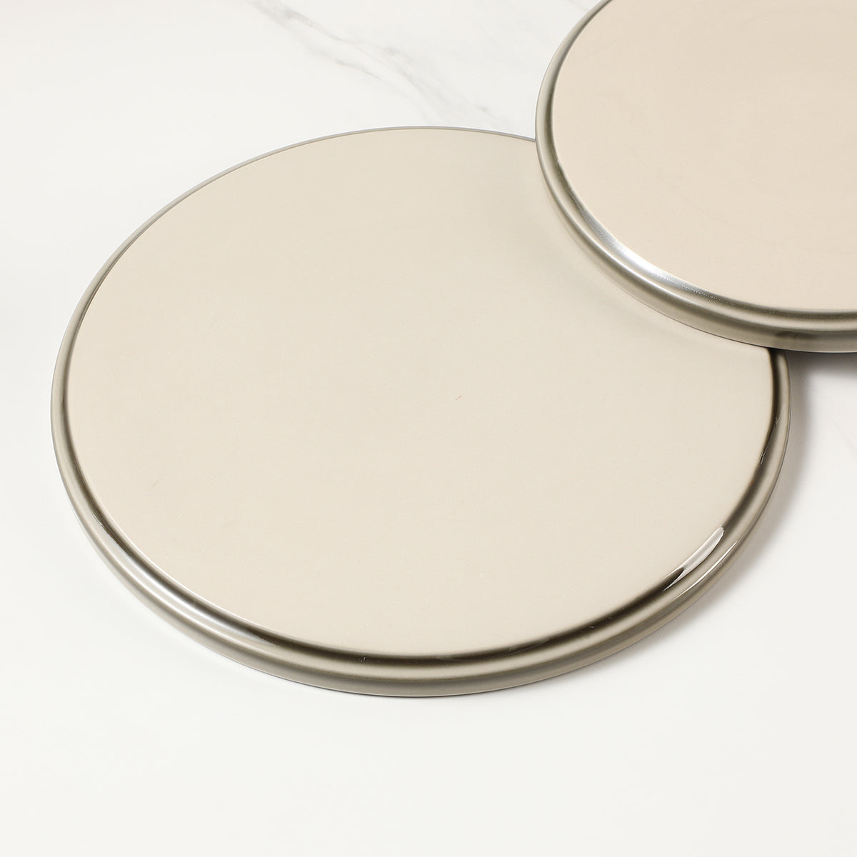 Service de 4 assiettes plates Greeny