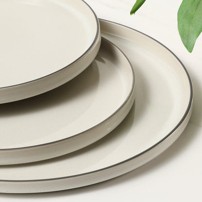 Service de 4 assiettes à dessert Creamy