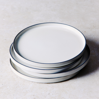 Service de 4 assiettes plates Creamy