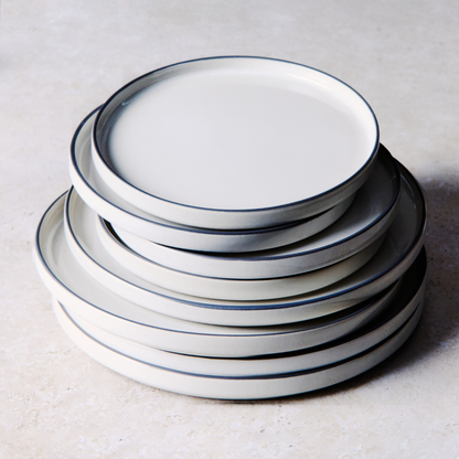 Service de 4 assiettes plates Creamy