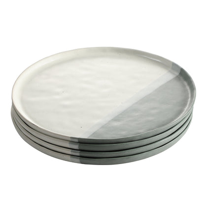 Service de 4 assiettes plates Matty