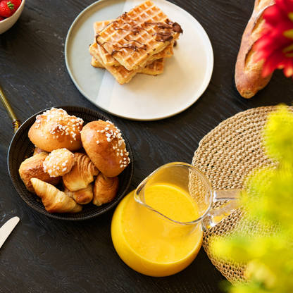 Service de 4 assiettes plates Matty