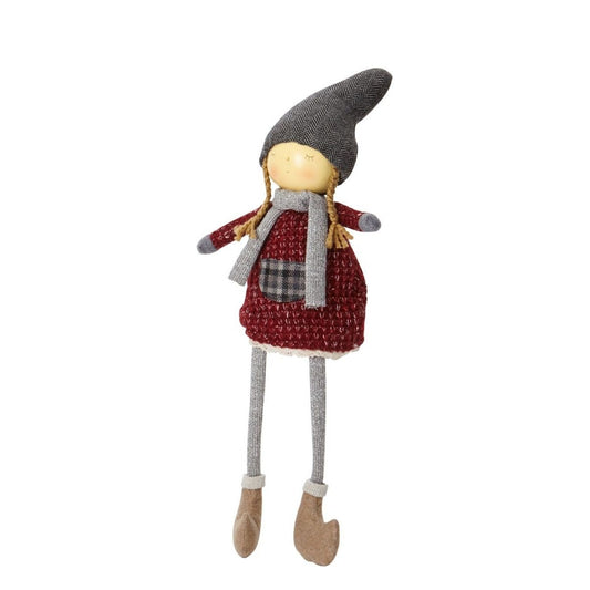 Figurine de Noël Fillette Olaf à Asseoir