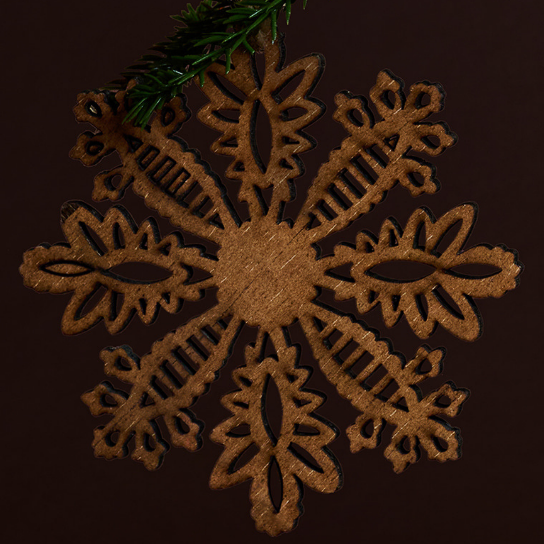 Suspension de Noël Flocon Natura