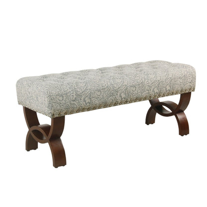 Carolina Tufted Bench With Nailhead Trim