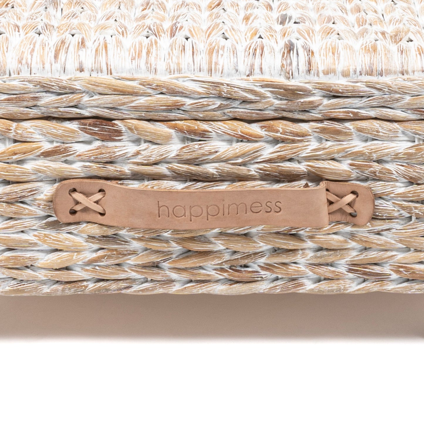 happimess Hyacinth/Wood Underbed Storage Bin with Wheels & Handles