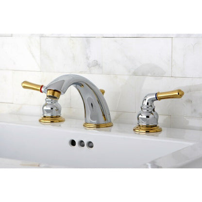 Chrome/ Polished Brass Widespread Bathroom Faucet