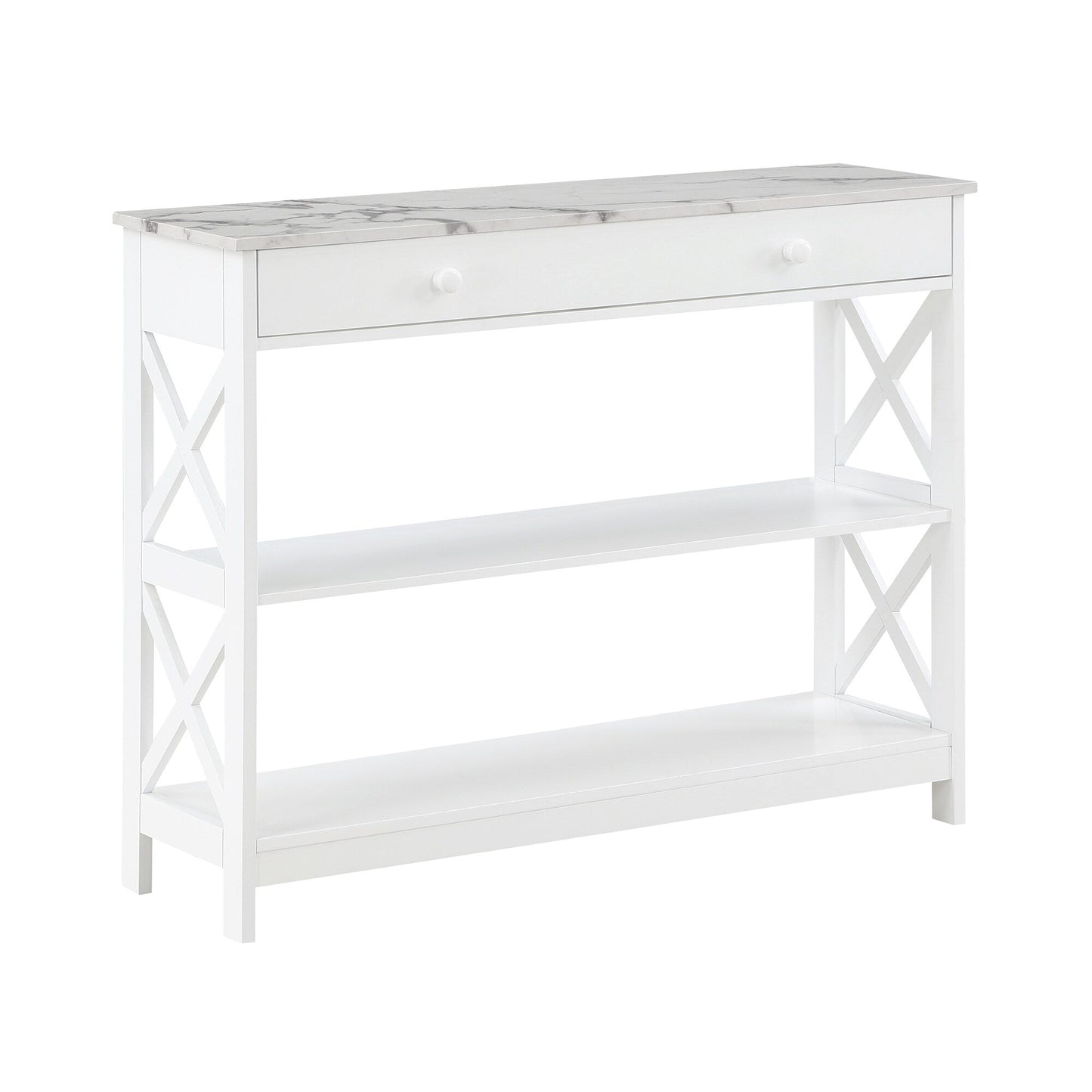 Convenience Concepts Oxford 1 Drawer Console Table with Shelves