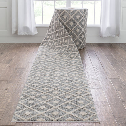 Custom Size Runner Harlow Trellis Modern Hallway Stair Rug