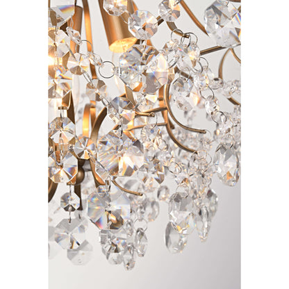 Dalia Elegant Indoor 3-light Crystal Flush Mount