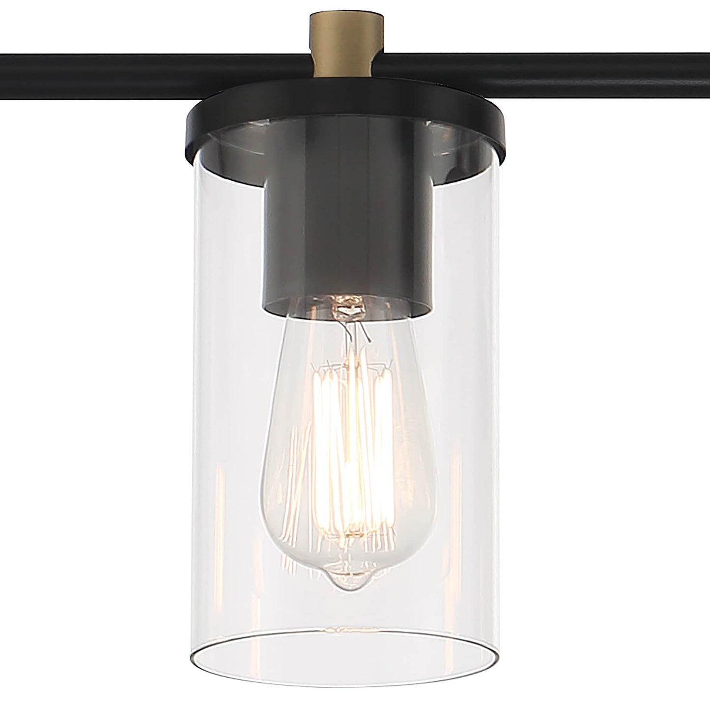 Decatur 6-light Modern Farmhouse Black/ Gold Bathroom Vanity Light with UL Certified