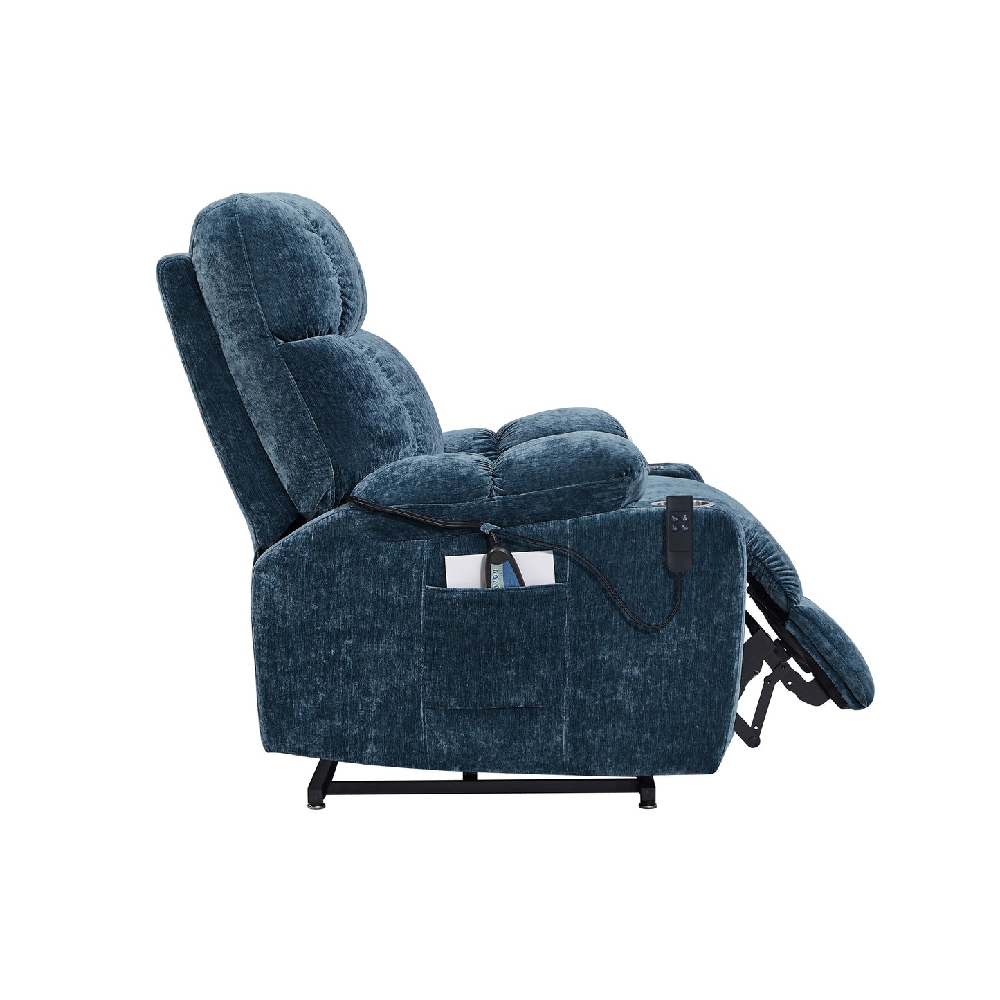 Dual OKIN Motor Lift Recliner for Seniors with Heating, Massage, 180¡ã Lay Flat, and Adjustable Backrest/Footrest