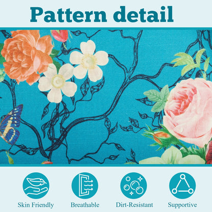 Erommy Modern Accent Chair, High Back Armchair, Upholstered Fabric Button Single Sofa with Wooden Legs for Living Room