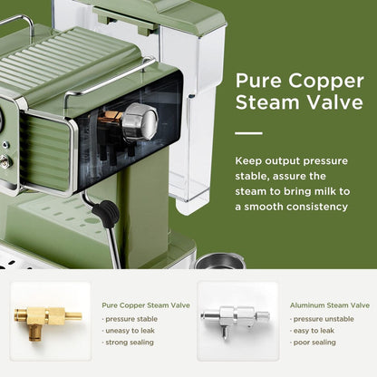 Espresso Coffee Machine with Milk Frother Steam