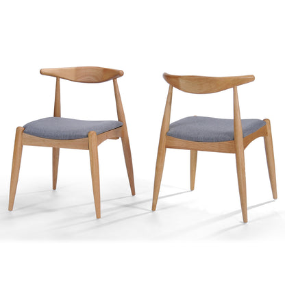 Francie Mid-Century Modern Dining Chairs (Set of 2) by Christopher Knight Home - 20.50 W x 20.25 L x 29.75 H