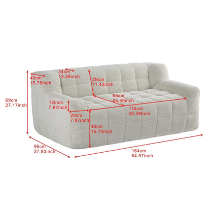 Full Compression Sofa Simplified Style Modular Sofa
