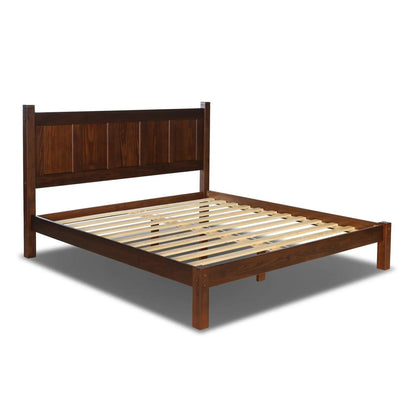 Grain Wood Furniture Shaker Solid Wood Panel Platform Bed