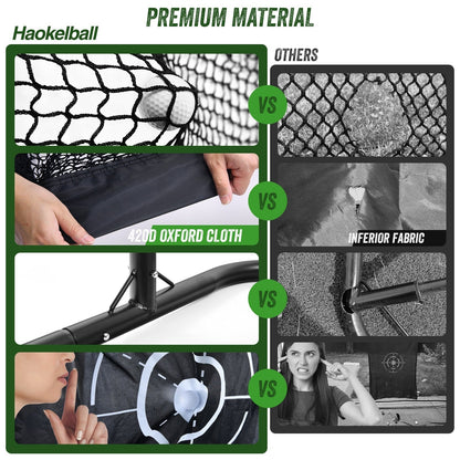 Haokelball Golf Net 10x7.5ft Golf Practice Net with Target Cloth Heavy Duty Golf Hitting Net