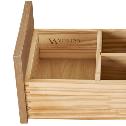 Hervas Bath Vanity with Natural Marble Top without Mirror