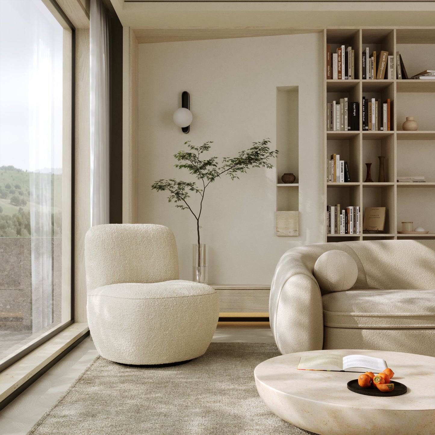 Fauteuil pivotant Jena