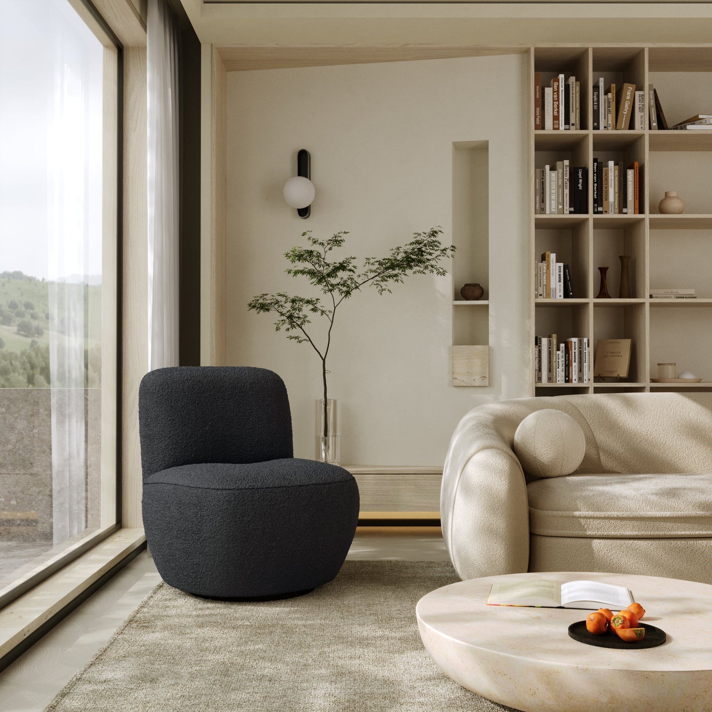 Fauteuil pivotant Jena