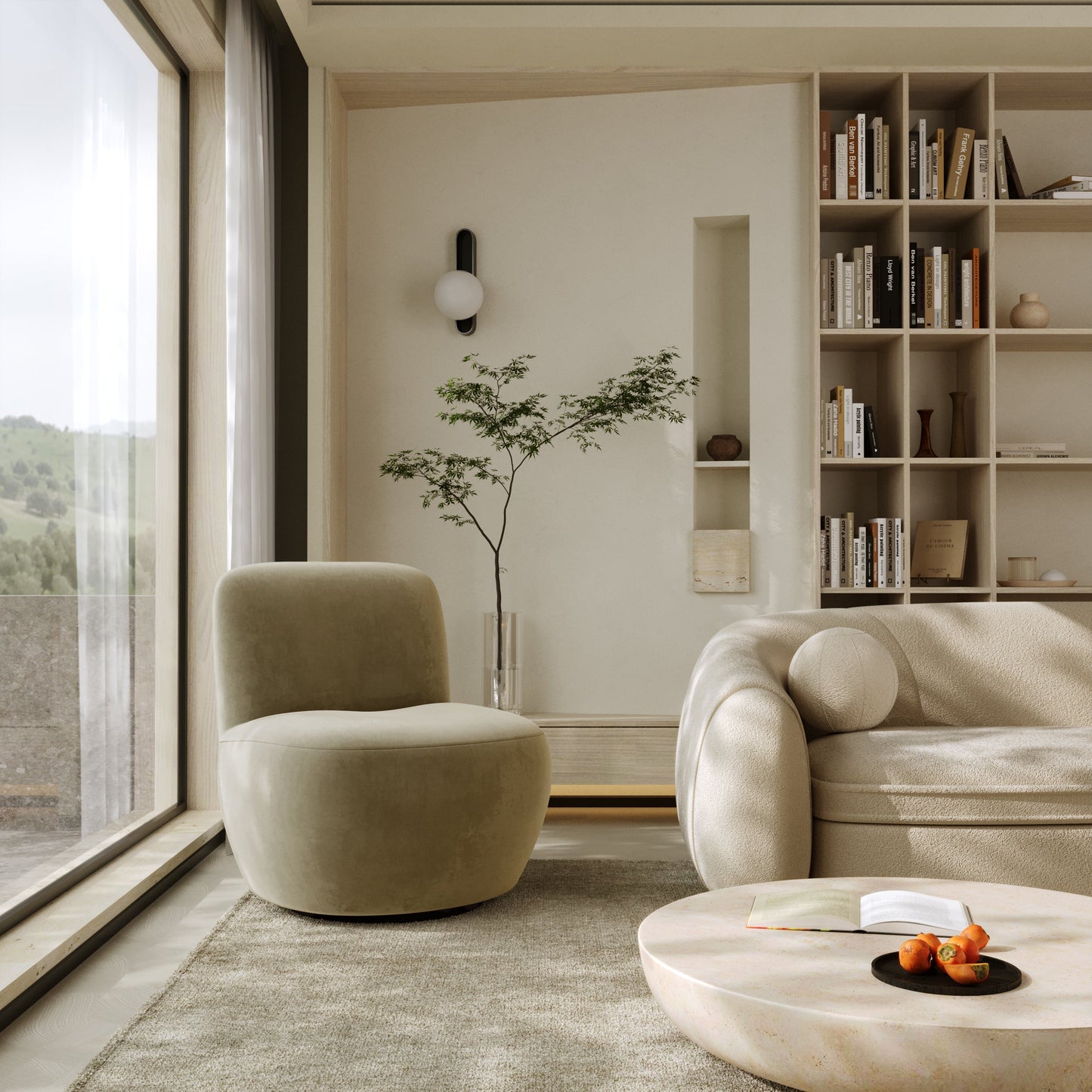 Fauteuil pivotant Jena