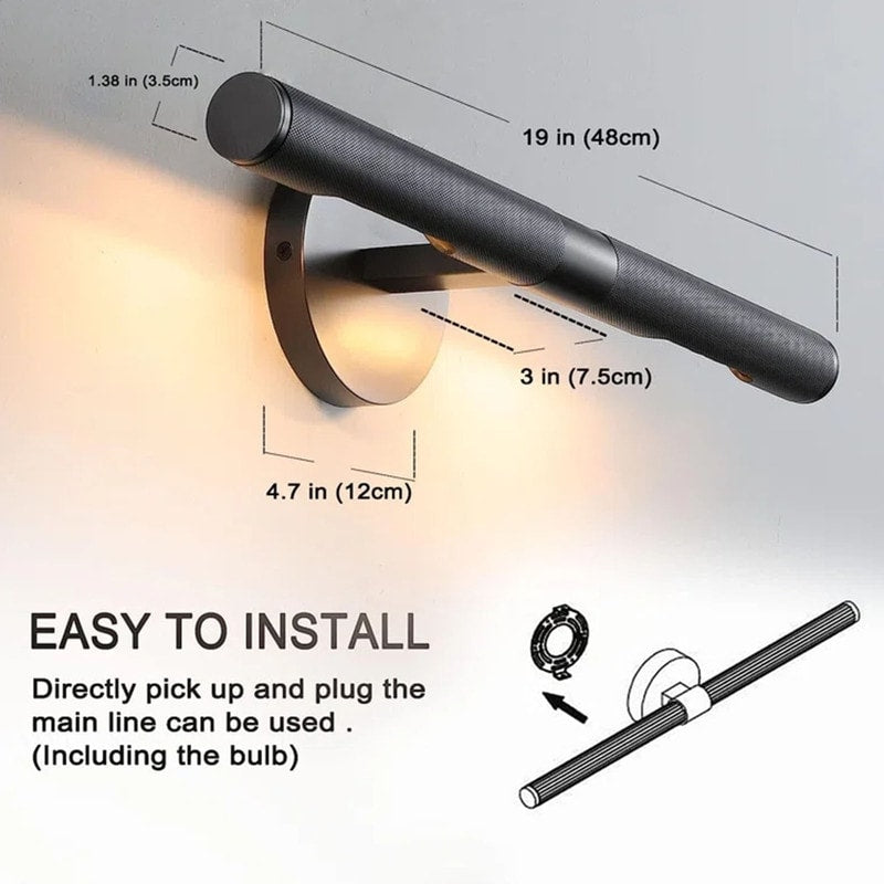 KAYLA Modern Wall Sconces, Brass Wall Mounted Lights, Bathroom Wall Picture Light for Living Room, Indoor Sconce Lighting - N/A