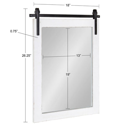 Kate and Laurel Cates Rustic Rectangular Wall Mirror