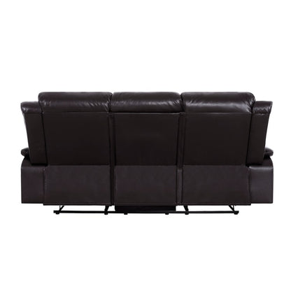 Leather Manual Recliner Sofa Collection for Living Room Leather Reclining Furniture for Home Office Living Room