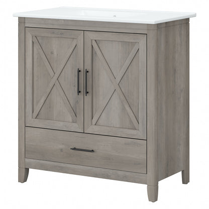 Key West 32W Bathroom Vanity with Sink by Bush Furniture