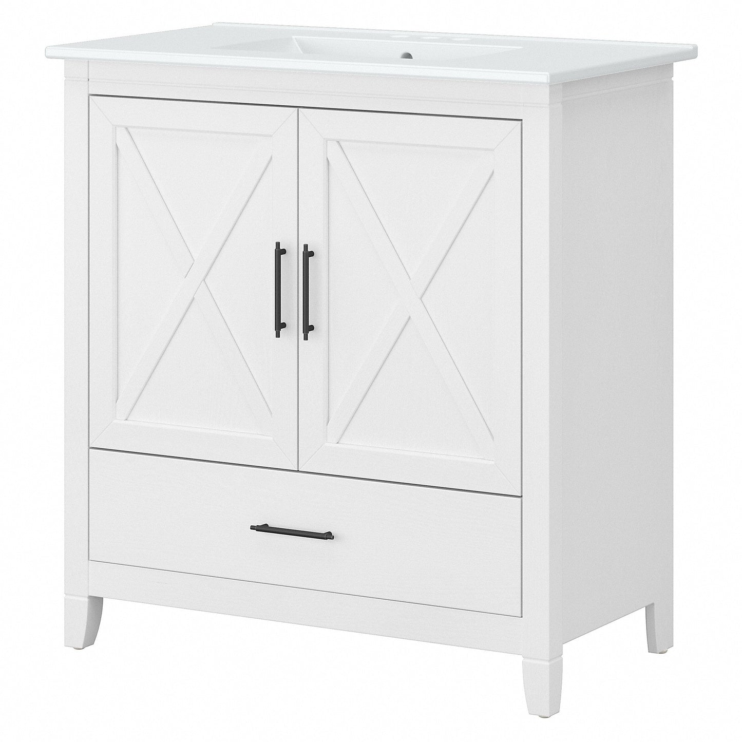 Key West 32W Bathroom Vanity with Sink by Bush Furniture