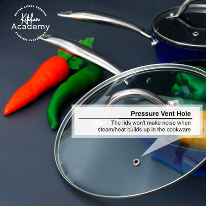 Kitchen Granite Cookware Set, Cooking Pans Set Non-Stick Pots 12/15/30-piece Set