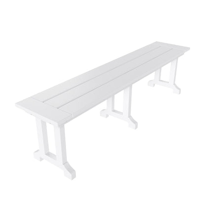 Polytrends Laguna Hdpe All Weather Outdoor Patio 65 Bench