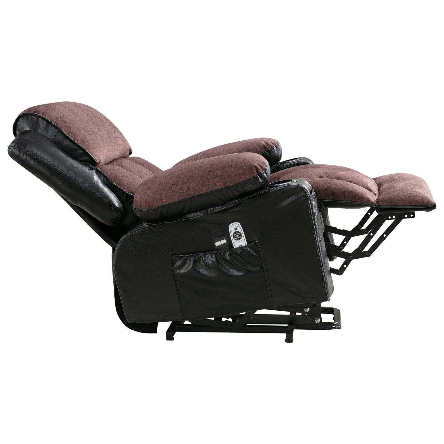 Large Power Lift Recliner Chair with Heat and 8-Point Massage - Remote Control, USB Port