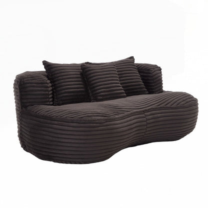 Lazy Sofa Durable Comfort Lounger High Back Bean Bag Chair Couch for Adults and Kids - 2 Seat