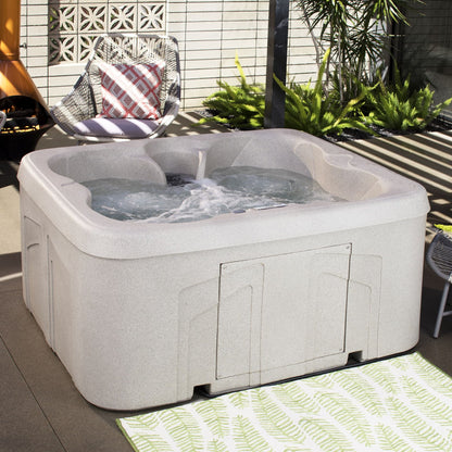 Lifesmart LS100 4-Person 13-Jet 110v Plug and Play Spa with Underwater LED Light