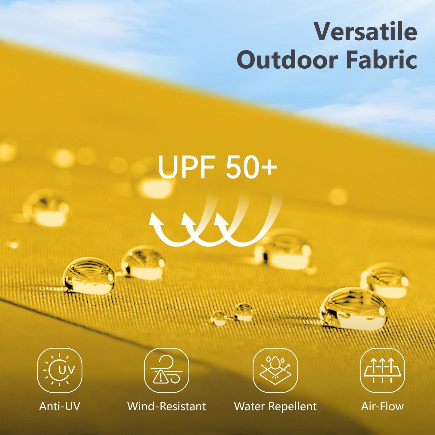 MAISON ARTS 15ft Double-Sided Patio Extra Large Twin Umbrella with Base Included