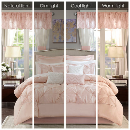 Madison Park Essentials Loretta 24-Piece Room in a Bag with Window Panels and Sheet Set