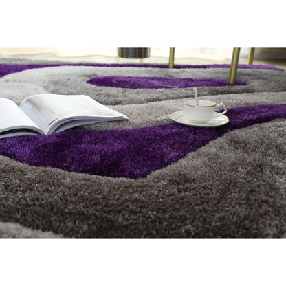 Mateos Shag Abstract Designed Area Rug