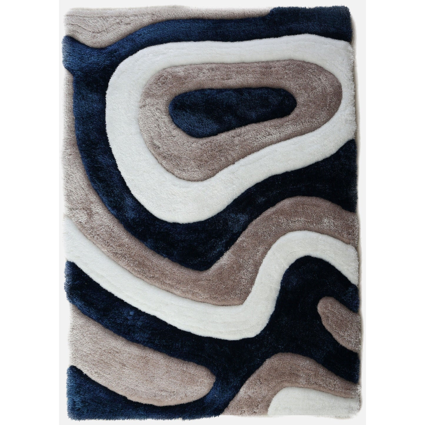 Mateos Shag Abstract Designed Area Rug