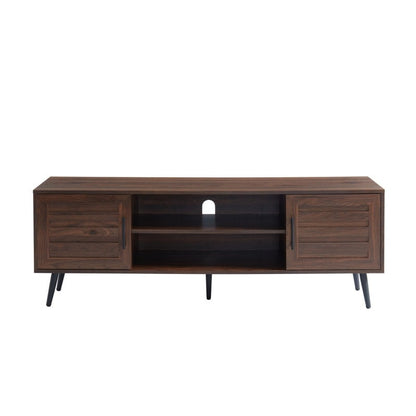 Mid-Century Modern TV Stand For TVs Up To 70 Entertainment Center Media Console - 20.5'' H X 59'' W X 15.5'' D