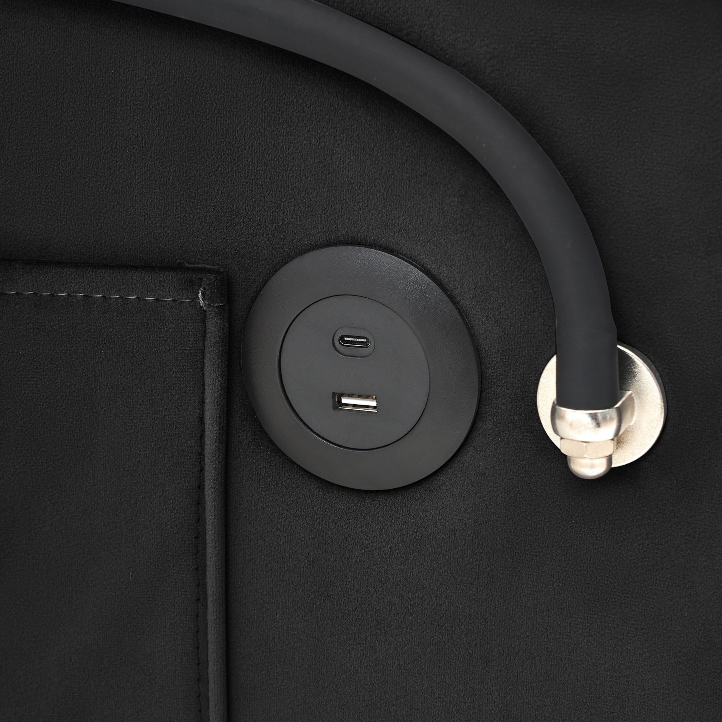 Modern 70.86 3 in 1 Single Convertible Sofa Bed with Adjustable Back and USB Charging Port for Living Room