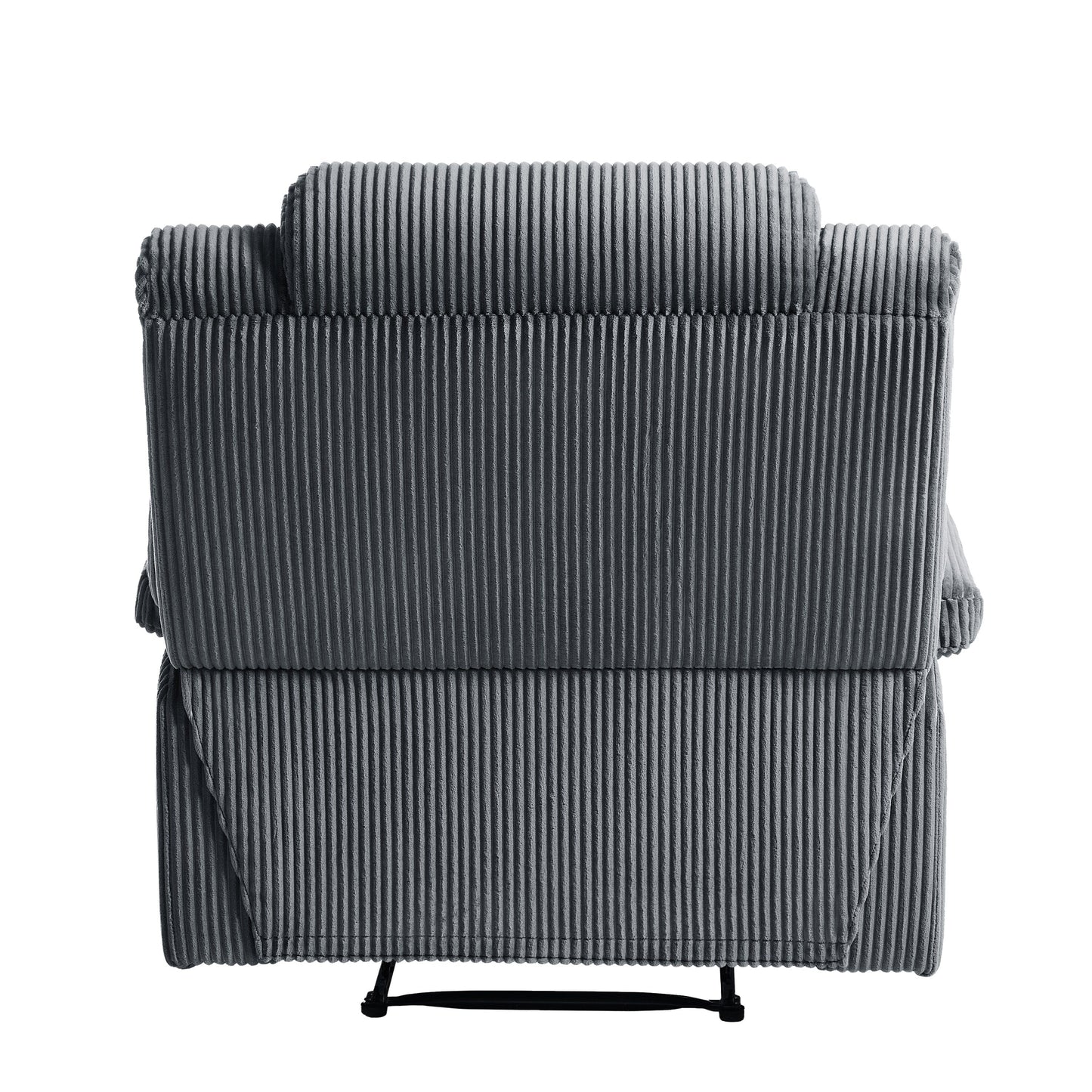 Modern Corduroy Manual Recliner Chair, Lounger Adjustable Recliners with Wide Armrest