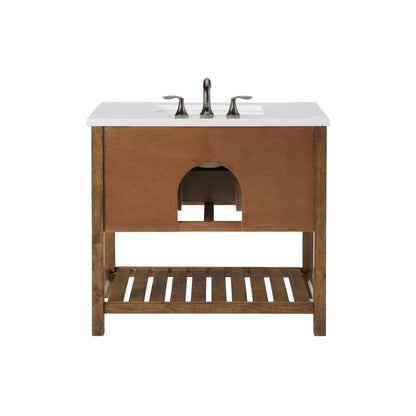 Monterey 37 Farmhouse Single Bathroom Vanity with Top