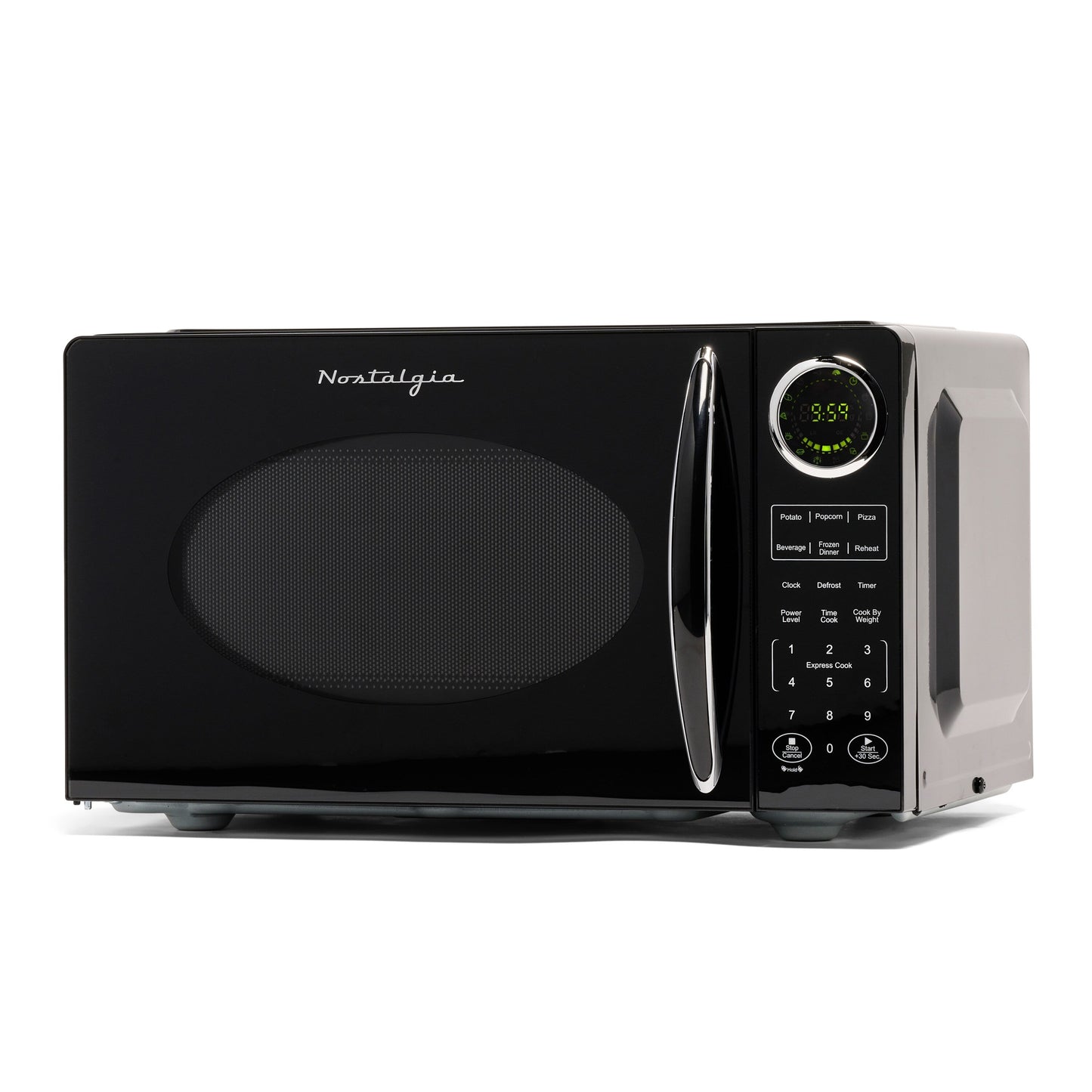 Nostalgia Retro 0.9 Cubic Foot Countertop Microwave Oven