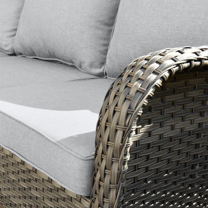 OVIOS 5-piece Patio Wicker High Back Conversation Set