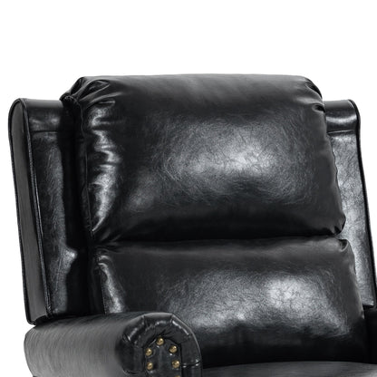 Manual Pushback Recliner Chairs with Nailhead Trim