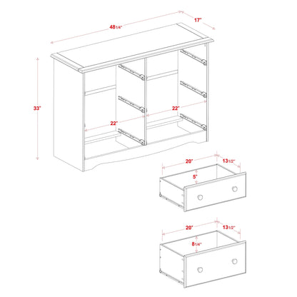 Palace Imports 100% Solid Wood 6-Drawer Dresser