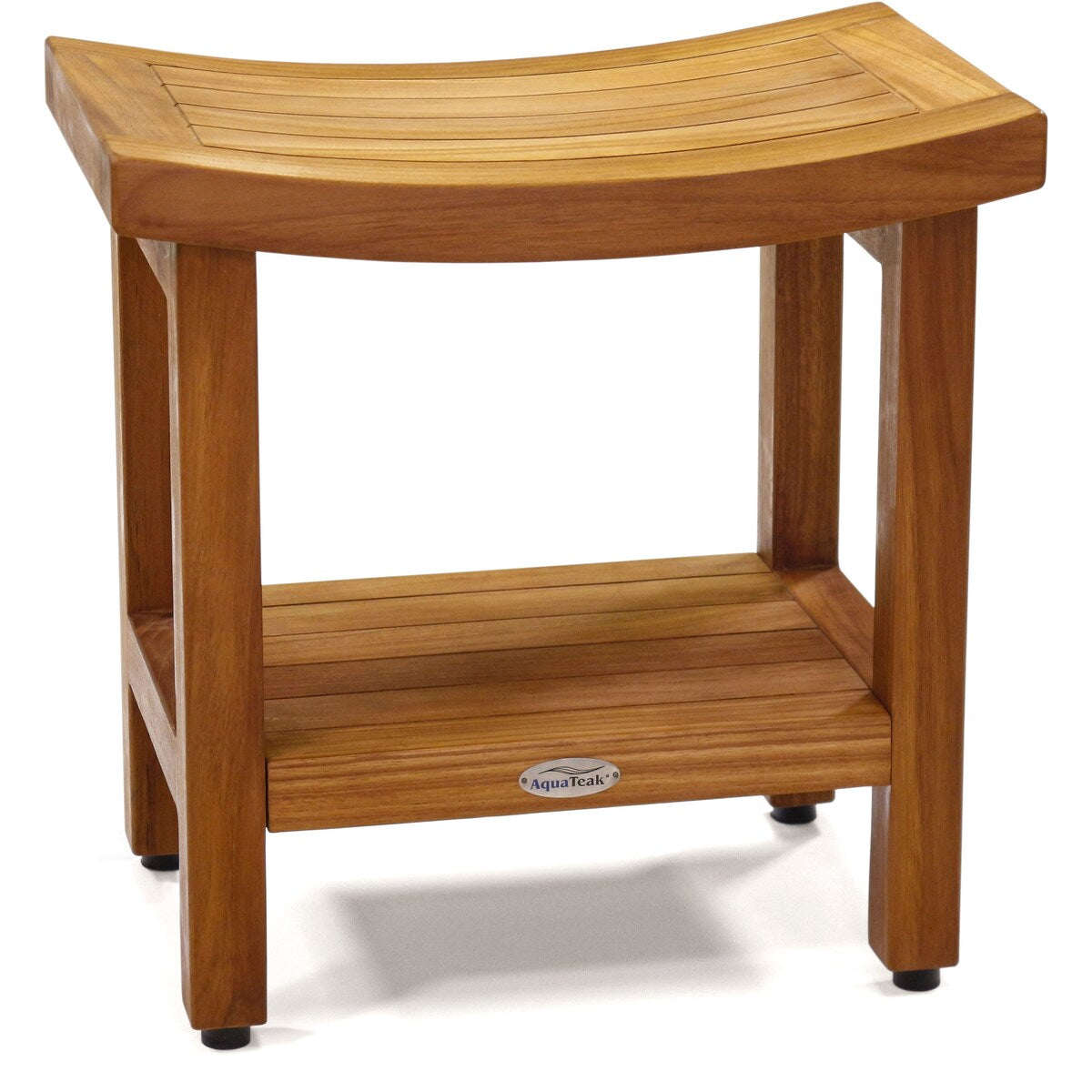 Patented Sumba Teak Shower Bench with Shelf
